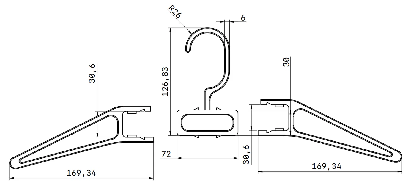 Móc Treo Quần Áo (Cloth Hanger) In 3D - Lắp Ráp 3 Phần - Image 7