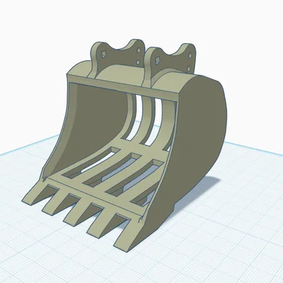 Gầu Sàng Rác 3D Cho Xe Xúc Huina 1550 (Bucket Sieve Attachment)