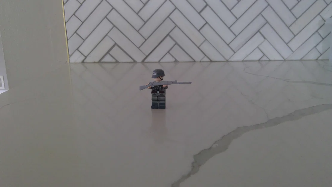 Mô hình súng trường Mauser 98 kèm lưỡi lê cho minifigure Lego - Image 1