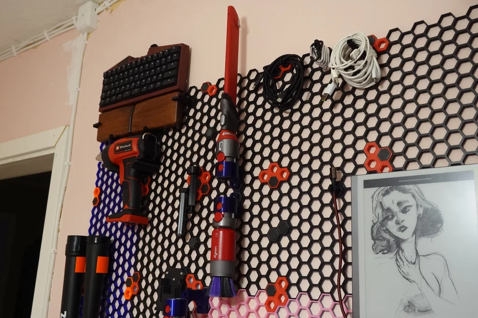 Giá treo đầu hút Dyson V8/V10/V11... cho Honeycomb Storage Wall - Image 2