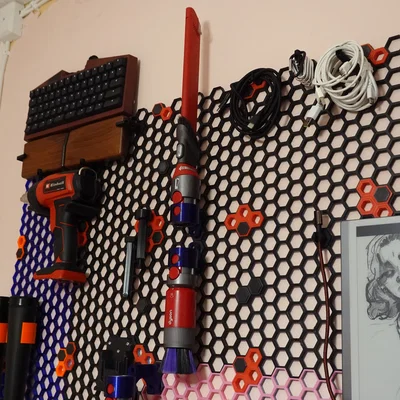 Giá treo đầu hút Dyson V8/V10/V11... cho Honeycomb Storage Wall