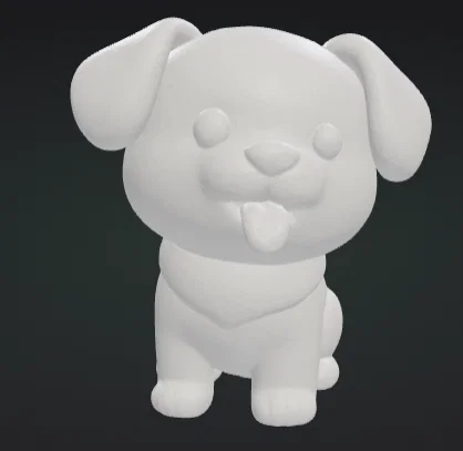 Mô hình chú cún nhỏ đáng yêu (Cute Mini Dog) in 3D để bàn trang trí - Image 1