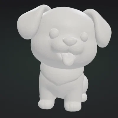 Mô hình chú cún nhỏ đáng yêu (Cute Mini Dog) in 3D để bàn trang trí