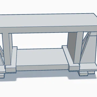 Cool Shelf - Mẫu kệ trang trí bàn làm việc tối giản in 3D