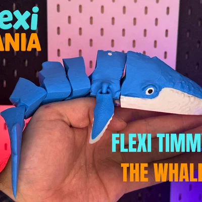 Flexi Whale Timmy - Cá voi Print-in-Place – Không cần Support