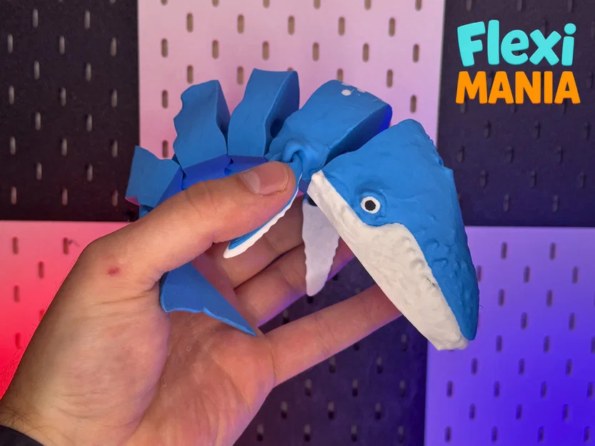 Flexi Whale Timmy - Cá voi Print-in-Place – Không cần Support - Image 2