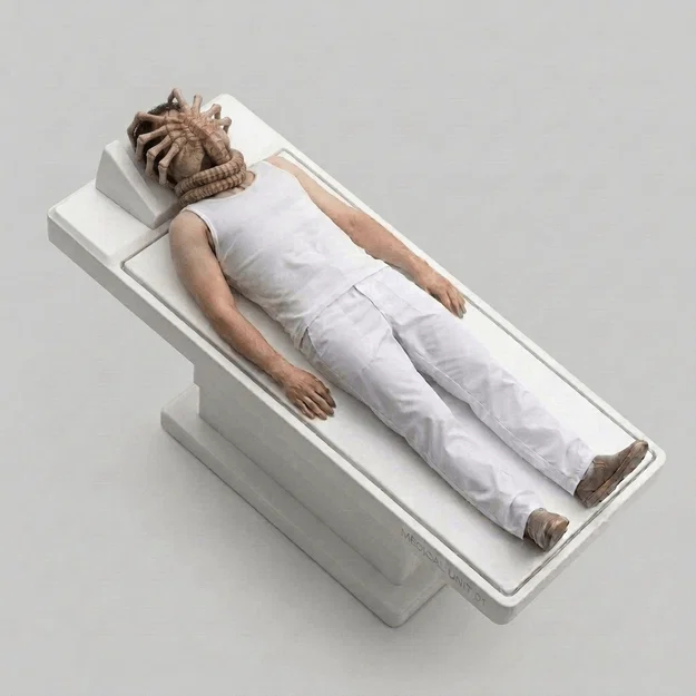 Mô hình 3D Alien Facehugger Coma 1979 độc đáo cho fan sci-fi - Image 1