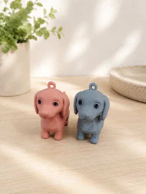 Chó Lạp Xưởng Dễ Thương - Móc Khóa - Image 1