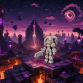 Cô Gái Chiến Binh Pixel – Phong Cách Voxel - Thumbnail 1