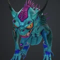 Mô hình quái vật có đuôi Monster mit schwanz độc đáo cho in 3D - Thumbnail 1