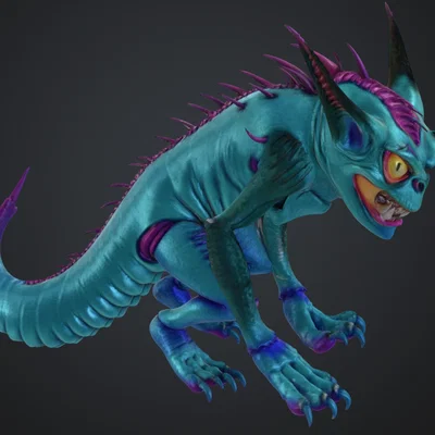 Mô hình quái vật có đuôi Monster mit schwanz độc đáo cho in 3D