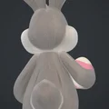 Mô hình 3D chú thỏ tinh nghịch ôm trứng Phục sinh đáng yêu - Thumbnail 3