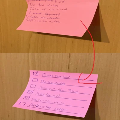 Khuôn Mẫu Checklist In 3D Giúp Ghi Chú Công Việc Ngăn Nắp