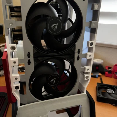 Ngàm gắn quạt 140mm cho case Makeyo MK01