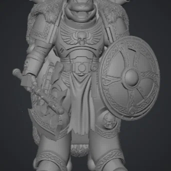 Mô hình Space Marine lai Blastoise độc đáo cho game tabletop
