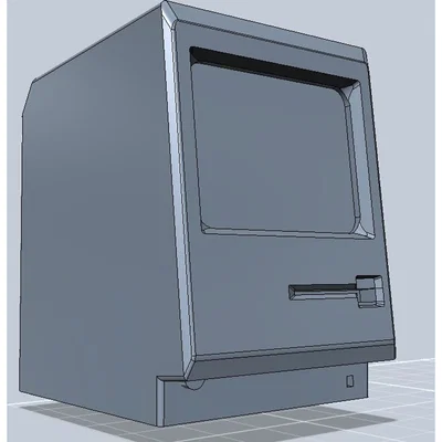 Mô hình 3D Apple Macintosh cổ điển - Trang trí để bàn siêu chất