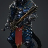 Mô hình Dragonborn Fighter in 3D cho trò chơi Dungeons & Dragons