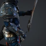 Mô hình Dragonborn Fighter in 3D cho trò chơi Dungeons & Dragons