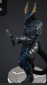 Mô hình Dragonborn Fighter in 3D cho trò chơi Dungeons & Dragons - Image 3