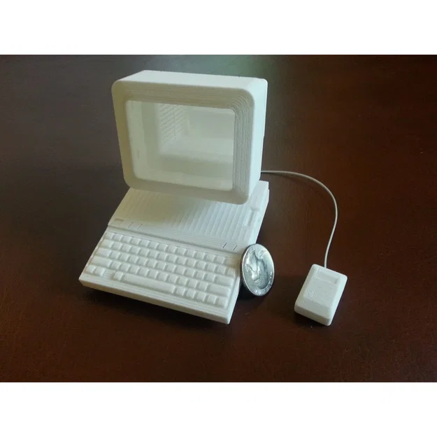 Mô hình Apple IIc thu nhỏ (1/4 scale) - Đồ chơi công nghệ Retro - Image 1