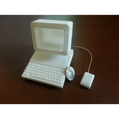 Mô hình Apple IIc thu nhỏ (1/4 scale) - Đồ chơi công nghệ Retro