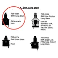 Bàn phím Apple II - SMK Long Stem (stem thay thế) - Thumbnail 2