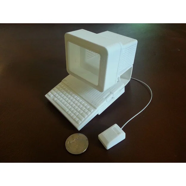 Mô hình máy tính Apple IIc cổ điển tỉ lệ 1:4 (File in 3D) - Image 3