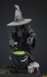 Mô hình phù thủy (Wizard) pha chế phép thuật 3D cho D&D - Image 2