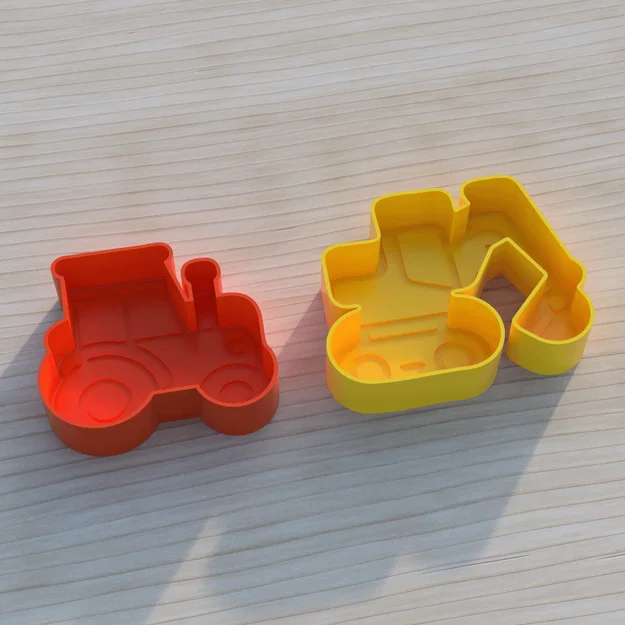 Bộ Khuôn Cát Cho Bé: Máy Kéo & Máy Xúc (Tractor & Excavator) - Image 2