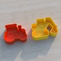 Bộ Khuôn Cát Cho Bé: Máy Kéo & Máy Xúc (Tractor & Excavator) - Thumbnail 2