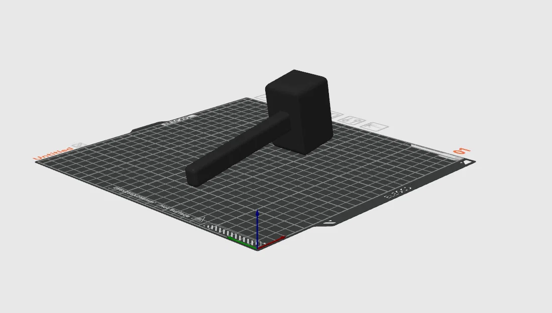 Mô hình búa đạo cụ đơn giản (Simple Prop Hammer) để in 3D - Image 1