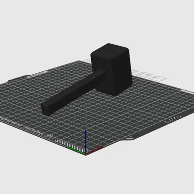 Mô hình búa đạo cụ đơn giản (Simple Prop Hammer) để in 3D