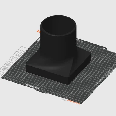 Adapter quạt 120mm/4.7" sang ống hút xả 4"