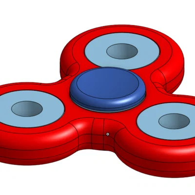 Mô hình 3D Fidget Spinner - Đồ chơi xả stress đơn giản