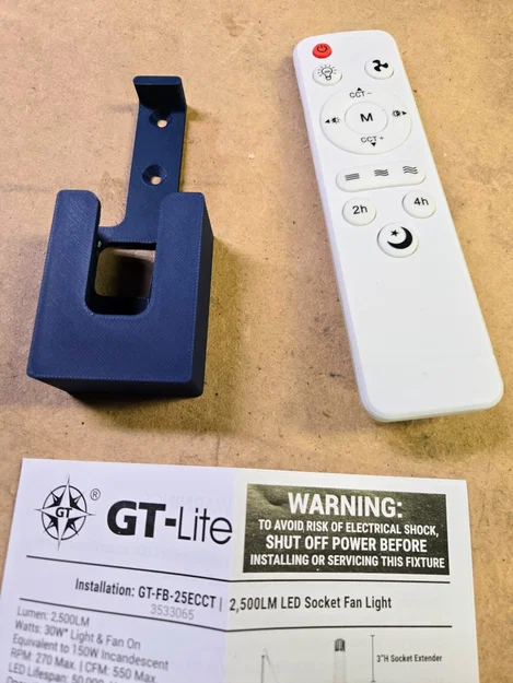 Giá treo remote GT-Lite cho đèn quạt đui E26 GT-FB-25ECCT - Image 2