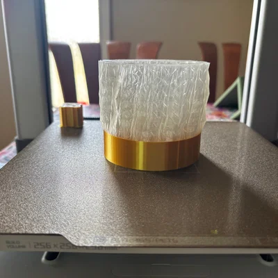 Chậu Mọng Nước Gold & Crystal (không có lỗ thoát nước)
