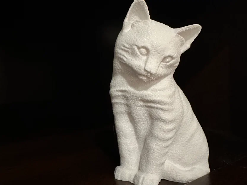 Mô hình chú mèo Fuzzy Cat 3D trang trí bàn làm việc siêu xinh - Image 1