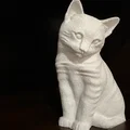 Mô hình chú mèo Fuzzy Cat 3D trang trí bàn làm việc siêu xinh - Thumbnail 1