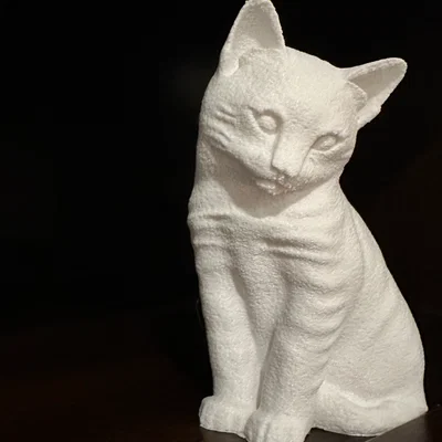 Mô hình chú mèo Fuzzy Cat 3D trang trí bàn làm việc siêu xinh