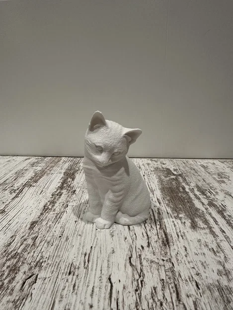 Mô hình chú mèo Fuzzy Cat 3D trang trí bàn làm việc siêu xinh - Image 2