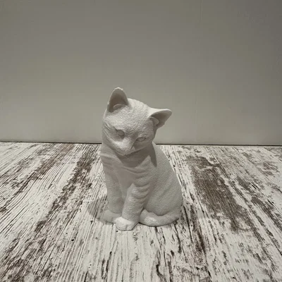 Mô hình chú mèo Fuzzy Cat 3D trang trí bàn làm việc siêu xinh