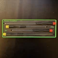 Khay Gridfinity đựng tua vít precision dài (4 cây) – 4-Piece - Thumbnail 2