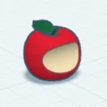 Mô hình logo quả táo 3D trang trí bàn làm việc độc đáo - Thumbnail 3