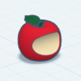 Mô hình logo quả táo 3D trang trí bàn làm việc độc đáo