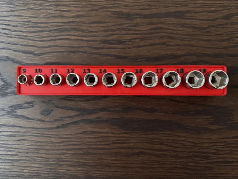 Khay giữ ổ tuýp metric 9–19mm chuẩn Gridfinity - Image 2