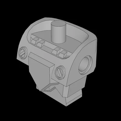 Thân Minifig 3D có giáp & stud sau lưng tương thích Lego