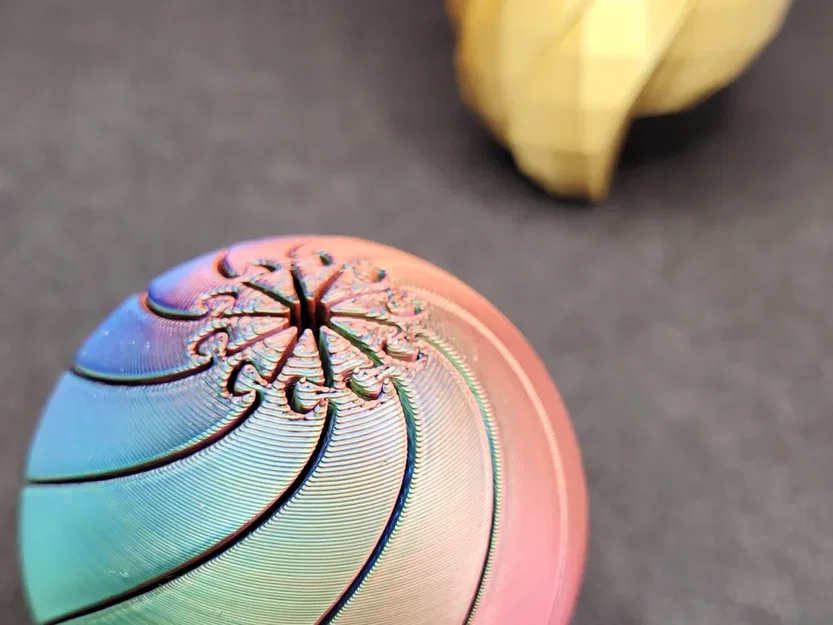 Mô hình quả cầu xoay giải trí Twisty Fidget Ball in 3D - Image 3