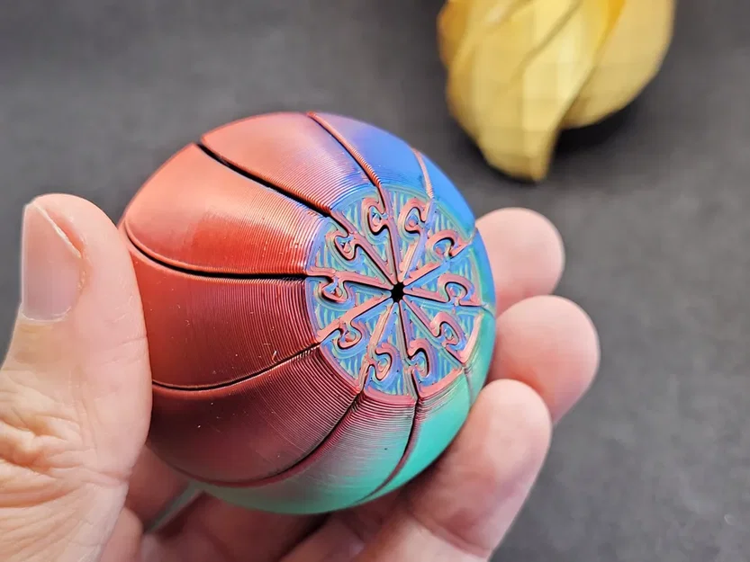 Mô hình quả cầu xoay giải trí Twisty Fidget Ball in 3D - Image 4