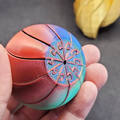 Mô hình quả cầu xoay giải trí Twisty Fidget Ball in 3D