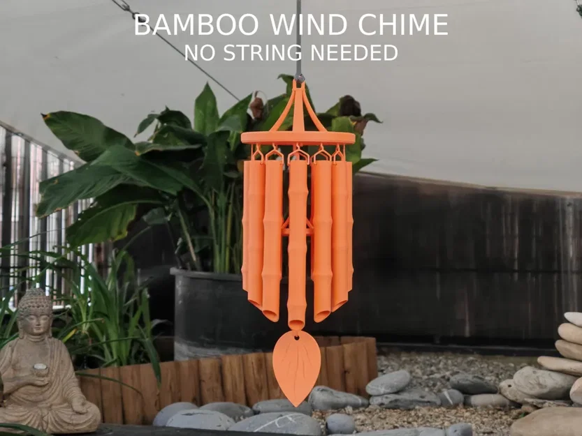 Chuông gió mô phỏng tre in 3D - Thiết kế độc đáo không cần dây - Image 1